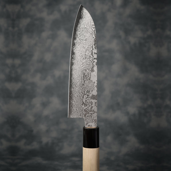 Damascus Santoku Knife with Japanese Handle - All-purpose Premium Japanese Artisanal Knife