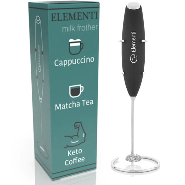 Elementi Electric Matcha Whisk - Handheld Milk Frother for Tea