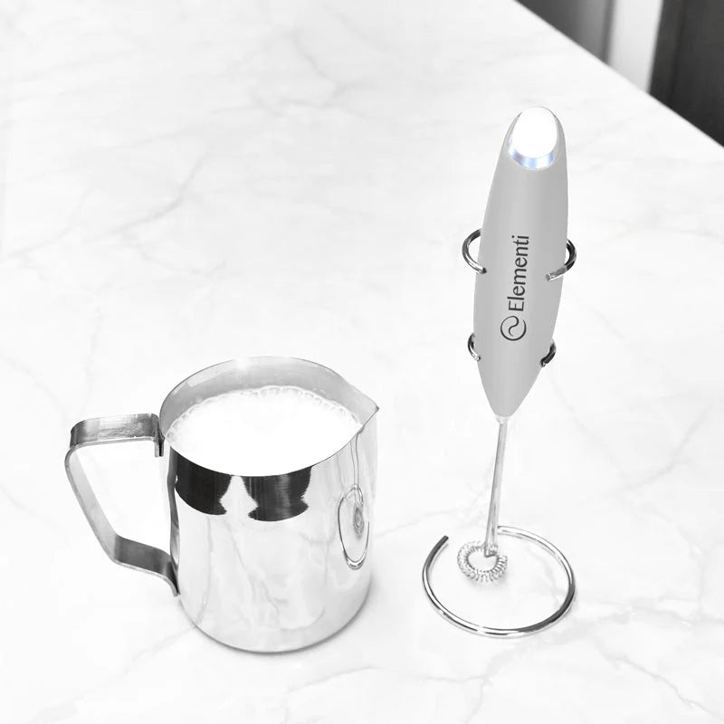 Elementi Electric Matcha Whisk - Handheld Milk Frother for Tea