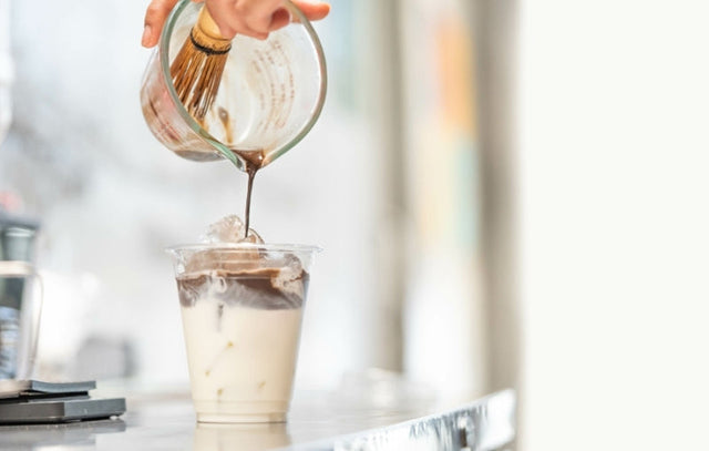 How to Make A Hojicha Oat Milk Latte