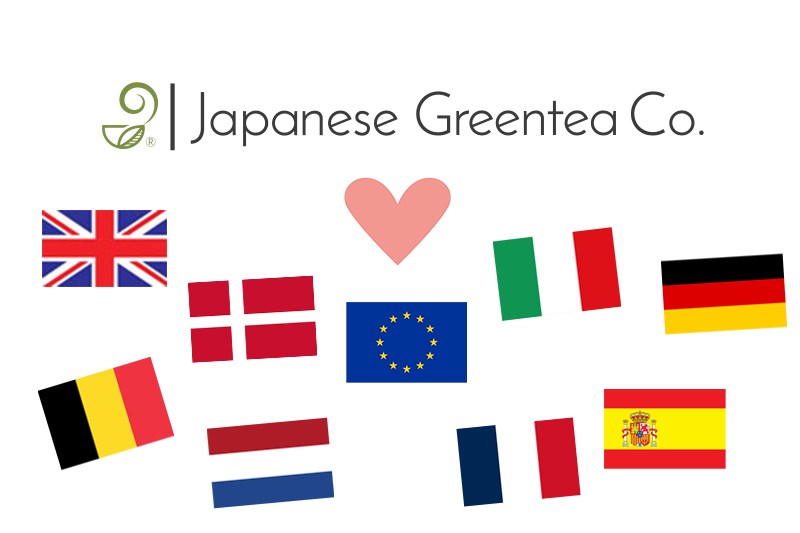 Japanese Green Tea Co. Starts Free Shipping to France, Italy, Denmark, Spain, Belgium, Denmark and the Netherlands