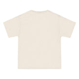 Cat Portrait T-Shirt — Retro Soft Grey Kitten Tee with "Made me smile" Back Text