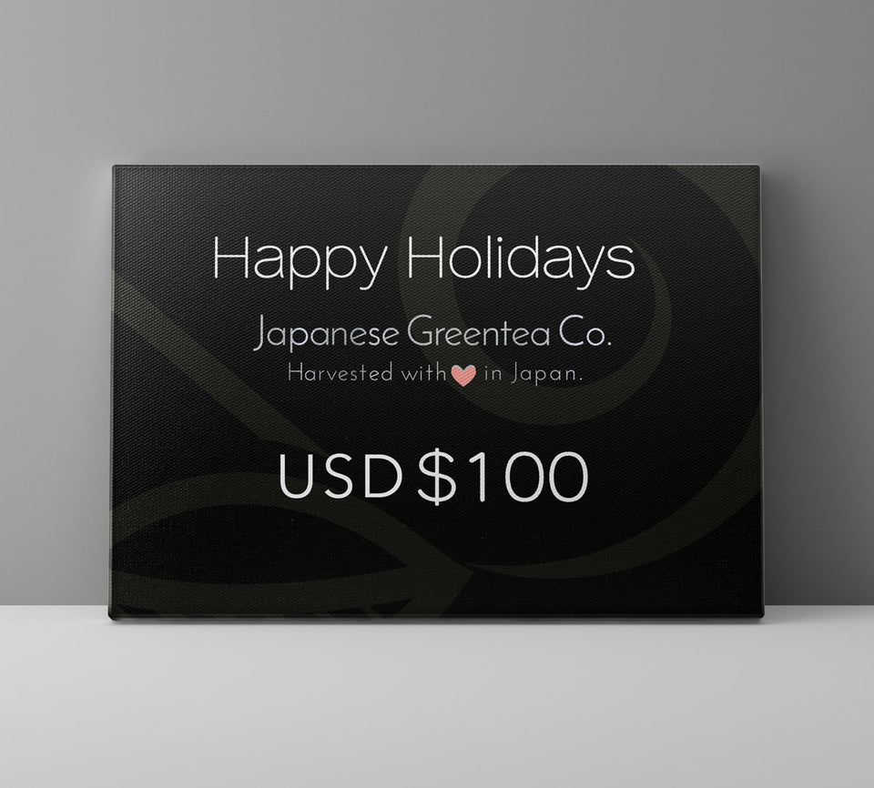 Japanese Green Tea Gift Card - Holiday $100