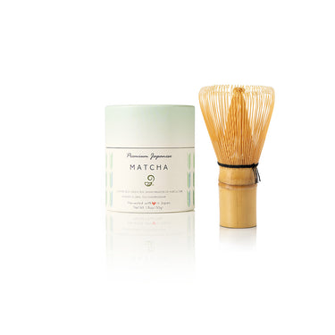 Premium Matcha Japanese Green Tea and Bamboo Japanese Chasen Gift Set from Japanese Green Tea Co. 