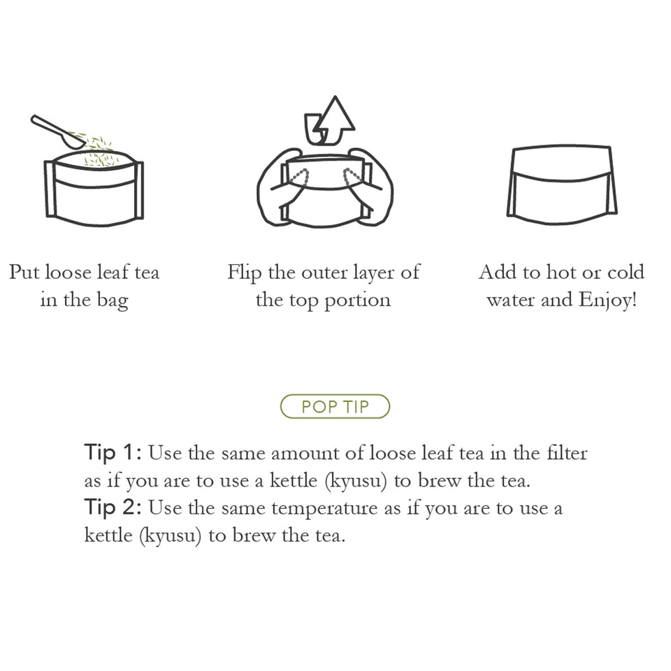 How to use Loose Leaf Tea Filters for Japanese Sencha Green Tea 