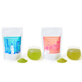 Tokyo Peppermint and Yokohama Peach Set - Japanese Sweet Powder Green Tea