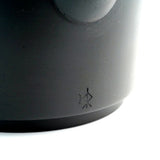 Jinsui kiln mark on the black Tokoname teapot