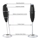 Elementi Electric Matcha Whisk - Handheld Milk Frother for Tea