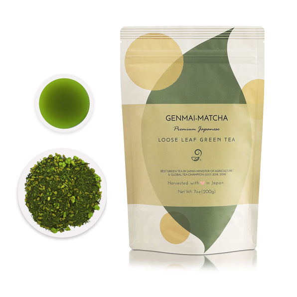 Genmai Matcha - Premium Japanese Green Tea with Brown Rice & Matcha