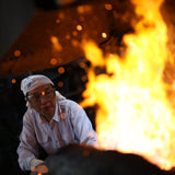 Each knife is handmade using traditional samurai sword-making